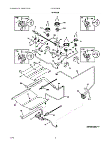 03 - Burner parts for Electrolux Range FGGS3065PWM from AppliancePartsPros.com