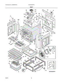 04 - Body parts for Electrolux Range FGIS3065PFA from AppliancePartsPros.com
