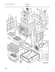 04 - Body parts for Electrolux Range FGIS3065PFC from AppliancePartsPros.com