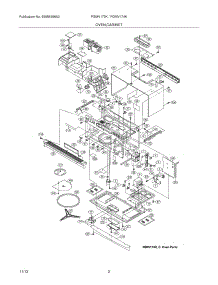 03 - Oven,Cabinet parts for Frigidaire Microwave FGMV173KBC from AppliancePartsPros.com