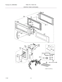 05 - Control Panel,Door,Miscellaneous parts for Frigidaire Microwave FGMV173KBC from AppliancePartsPros.com