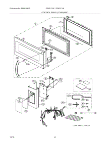 05 - Control Panel,Door,Miscellaneous parts for Frigidaire Microwave FGMV174KFC from AppliancePartsPros.com