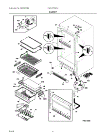 03 - Cabinet parts for Electrolux Freezer FGVU17F8QTA from AppliancePartsPros.com