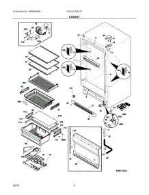 03 - Cabinet parts for Electrolux Freezer FGVU21F8QTA from AppliancePartsPros.com