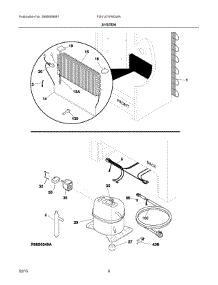 04 - System parts for Electrolux Freezer FGVU21F8QWA from AppliancePartsPros.com