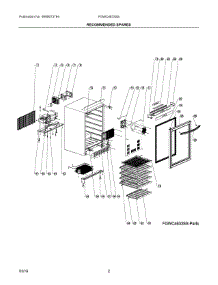 02 - Recommended Spares parts for Electrolux Wine Cooler FGWC4633SS from AppliancePartsPros.com
