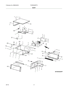 03 - Body parts for Frigidaire Warming Drawer FGWD3065PFA from AppliancePartsPros.com