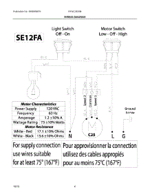 03 - Wiring Diagram parts for Electrolux Hood FHWC3625MSB from AppliancePartsPros.com
