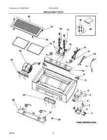 02 - Replacement Parts parts for Electrolux Hood FHWC3650RSA from AppliancePartsPros.com