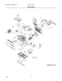 02 - Oven, Cabinet parts for Electrolux Microwave FPBM3077RFA from AppliancePartsPros.com
