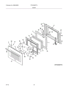 11 - Door parts for Frigidaire Range FPDS3085PFA from AppliancePartsPros.com