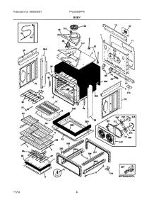 04 - Body parts for Electrolux Range FPDS3085PFB from AppliancePartsPros.com