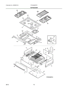 05 - Top / Drawer parts for Electrolux Range FPDS3085PFE from AppliancePartsPros.com