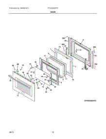 06 - Door parts for Electrolux Range FPDS3085PFE from AppliancePartsPros.com