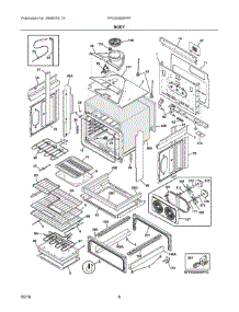 04 - Body parts for Electrolux Range FPDS3085PFF from AppliancePartsPros.com