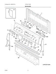 02 - Backguard parts for Electrolux Range FPEF3077QFB from AppliancePartsPros.com