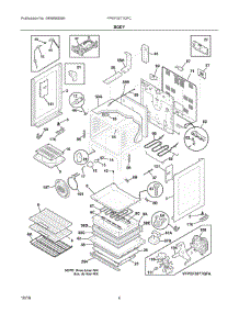 03 - Body parts for Electrolux Range FPEF3077QFC from AppliancePartsPros.com