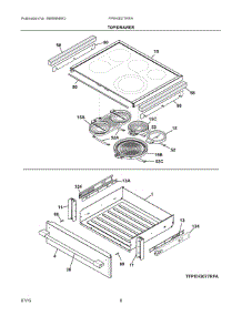 04 - Top / Drawer parts for Electrolux Range FPEH3077RFA from AppliancePartsPros.com