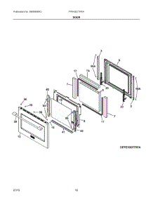05 - Door parts for Electrolux Range FPEH3077RFA from AppliancePartsPros.com
