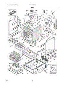 03 - Body parts for Electrolux Range FPEH3077RFB from AppliancePartsPros.com