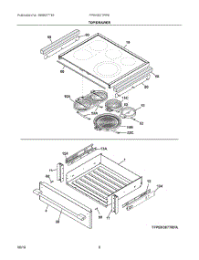 04 - Top / Drawer parts for Electrolux Range FPEH3077RFB from AppliancePartsPros.com