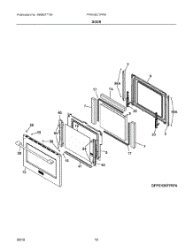 05 - Door parts for Electrolux Range FPEH3077RFB from AppliancePartsPros.com