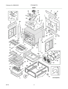 05 - Body parts for Frigidaire Range FPES3085PFB from AppliancePartsPros.com