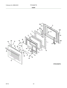 09 - Door parts for Frigidaire Range FPES3085PFB from AppliancePartsPros.com