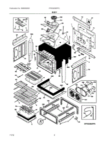 03 - Body parts for Electrolux Range FPES3085PFC from AppliancePartsPros.com