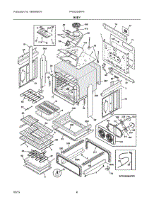 03 - Body parts for Electrolux Range FPES3085PFE from AppliancePartsPros.com