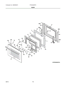 05 - Door parts for Electrolux Range FPES3085PFE from AppliancePartsPros.com