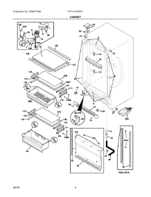 03 - Cabinet parts for Electrolux Freezer FPFU19F8RFC from AppliancePartsPros.com