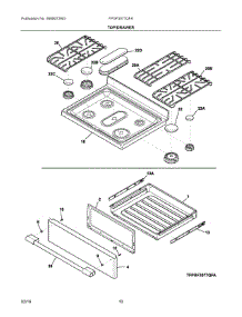05 - Top / Drawer parts for Electrolux Range FPGF3077QFA from AppliancePartsPros.com