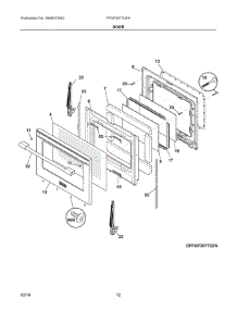06 - Door parts for Electrolux Range FPGF3077QFA from AppliancePartsPros.com