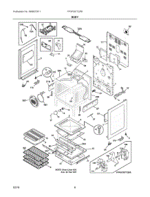 04 - Body parts for Electrolux Range FPGF3077QFB from AppliancePartsPros.com