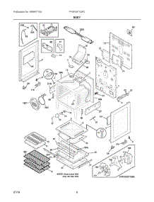 04 - Body parts for Electrolux Range FPGF3077QFD from AppliancePartsPros.com