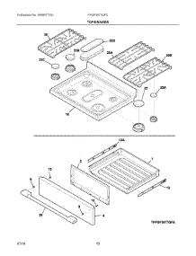 05 - Top / Drawer parts for Electrolux Range FPGF3077QFD from AppliancePartsPros.com