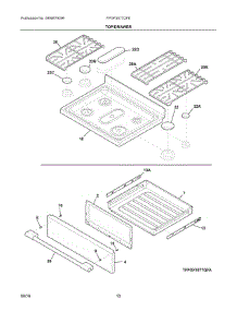 05 - Top / Drawer parts for Electrolux Range FPGF3077QFE from AppliancePartsPros.com