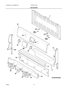 02 - Backguard parts for Electrolux Range FPGF3077QFF from AppliancePartsPros.com
