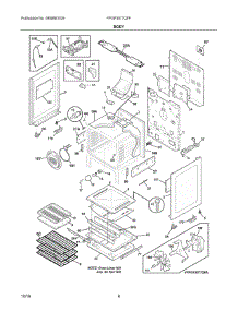 04 - Body parts for Electrolux Range FPGF3077QFF from AppliancePartsPros.com