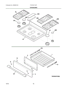 05 - Top / Drawer parts for Electrolux Range FPGF3077QFF from AppliancePartsPros.com