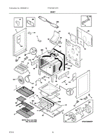 04 - Body parts for Electrolux Range FPGF3081KFR from AppliancePartsPros.com