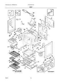 04 - Body parts for Electrolux Range FPGF3081KFS from AppliancePartsPros.com