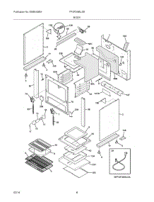 07 - Body parts for Frigidaire Range FPGF3685LSB from AppliancePartsPros.com