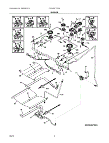 03 - Burner parts for Electrolux Range FPGH3077RFA from AppliancePartsPros.com
