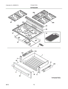 05 - Top / Drawer parts for Electrolux Range FPGH3077RFA from AppliancePartsPros.com