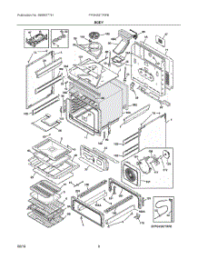 04 - Body parts for Electrolux Range FPGH3077RFB from AppliancePartsPros.com
