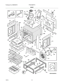 07 - Body parts for Frigidaire Range FPGS3085PFA from AppliancePartsPros.com