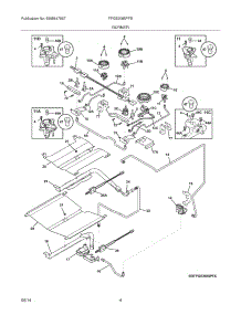 05 - Burner parts for Frigidaire Range FPGS3085PFB from AppliancePartsPros.com