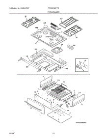 09 - Top / Drawer parts for Frigidaire Range FPGS3085PFB from AppliancePartsPros.com